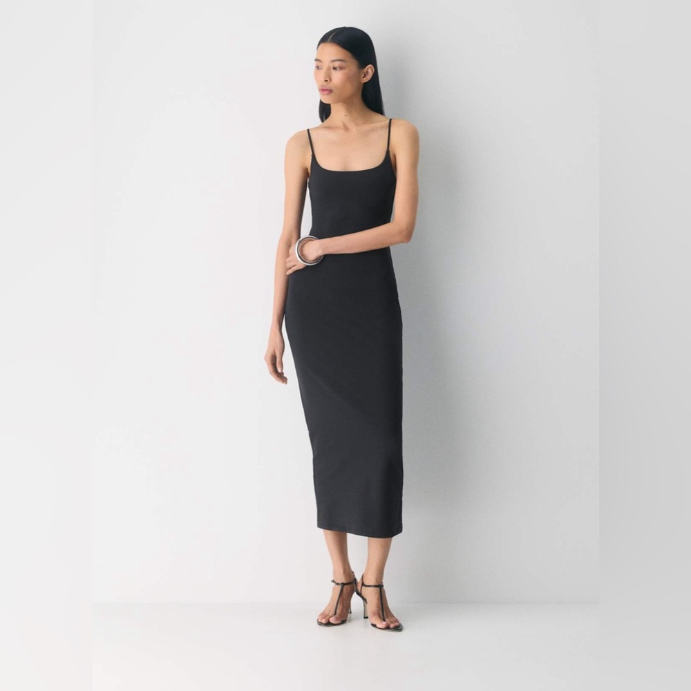 Aritzia Black Original Contour Summon Maxi Cami Dress